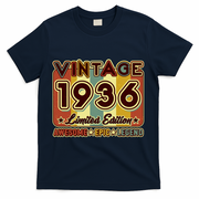 90th Birthday Vintage 1936 Limited Edition Awesome Epic Legend T-Shirt - Navy