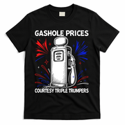 Anti Trump Gas Prices Satire Political Humor T-Shirt - Black