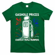 Anti Trump Gas Prices Satire Political Humor T-Shirt - Green