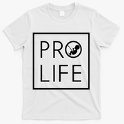 Baby Silhouette Profunny Giftlife Minimalist March For Life Gift Cool Gift T-Shirt - White