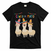 Cinco De Mayo Llama Fiesta T-Shirt - Black