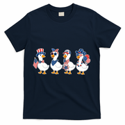 Cute Fourth Of July Patriotic Goose Group T-Shirt - Navy