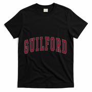 Guilford Connecticut Souvenir College T-Shirt - Black