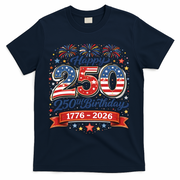Happy 250th Birthday 1776 USA T-Shirt - Navy