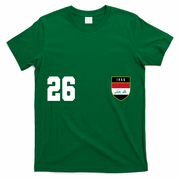 Iraq Nation Football Soccer 26 Jersey T-Shirt - Green