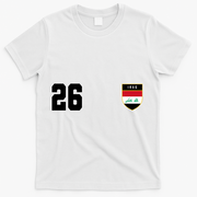 Iraq Nation Football Soccer 26 Jersey T-Shirt - White