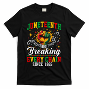 Juneteenth Breaking Every Chain Black History T-Shirt - Black