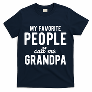 My Favorite People Call Me Grandpa T-Shirt - Navy