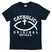 Original Catholic Church God Jesus Christ T-Shirt - Navy