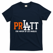 Pratt For Mayor Of Los Angeles T-Shirt - Navy