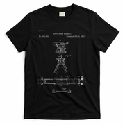 Surveying Gift Property Land Surveyor Tool T-Shirt - Black