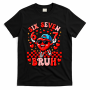 Six Seven 67 Meme Cool 6-7 Valentines Day T-Shirt - Black