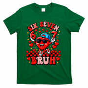 Six Seven 67 Meme Cool 6-7 Valentines Day T-Shirt - Green