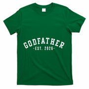Varsity Style Godfather EST 2026 T-Shirt - Green