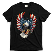 American Flag Bald Eagle 4th Of July USA Patriotic T-Shirt