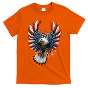 American Flag Bald Eagle 4th Of July USA Patriotic T-Shirt