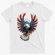 American Flag Bald Eagle 4th Of July USA Patriotic T-Shirt