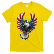 American Flag Bald Eagle 4th Of July USA Patriotic T-Shirt
