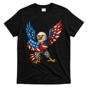 American Flag USA Dabbing Bald Eagle Patriotic 4th Of July T-Shirt