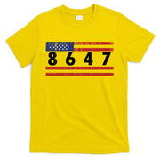 Anti Trump Impeach 47 8647 47th President US Flag T-Shirt