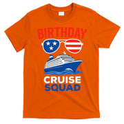 Birthday Cruise Squad USA America T-Shirt