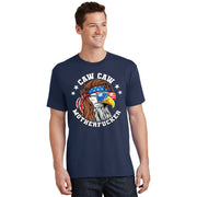Caw Caw Motherfucker! Eagle Mullet 4th Of July Patriotic Design T-Shirt