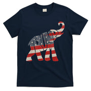 Donald Trump Vintage Republican Elephant USA Flag T-Shirt