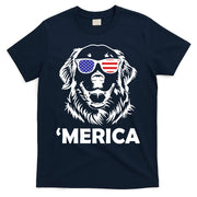 Golden Retriever 4th Of July Merica T-Shirt