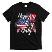Happy 4th Of July Patriotic American Flag USA T-Shirt