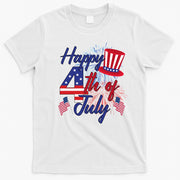 Happy 4th Of July Patriotic American Flag USA T-Shirt