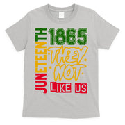 Juneteenth 1865 Black History Month They Not Like Us T-Shirt