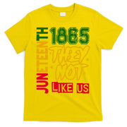 Juneteenth 1865 Black History Month They Not Like Us T-Shirt