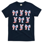 July 4th Coquette Bow America Retro T-Shirt