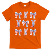 July 4th Coquette Bow America Retro T-Shirt