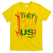 Juneteenth Not Like Us Not Like Us African American Freedom 1865 T-Shirt