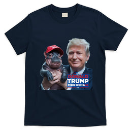 Moo Deng Trump And The HippoS Campaign Journey T-Shirt