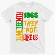 They Don't Like Us Juneteenth 1865 Pride T-Shirt