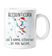Christmas Accounticorn Mug Unicorn Like A Normal Accountant But More Awesome Cup Secret Santa Gift Xmas