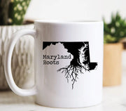 Maryland Mug Maryland Gift Maryland Map Maryland Coffee Mug MD State Mug Maryland Roots Mug Love Maryland State of Maryland