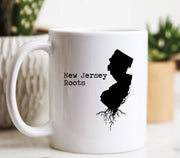 New Jersey Mug New Jersey Gift New Jersey Map New Jersey Coffee Mug NJ State Mug New Jersey State Roots Mug New Jersey Roots