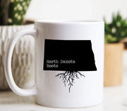 North Dakota Mug North Dakota Gift North Dakota Map North Dakota Coffee Mug ND State Mug North Dakota State Roots Mug N Dakota Roots