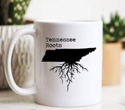 Tennessee Mug Tennessee Gift Tennessee Map Tennessee Coffee Mug TN Roots State Mug Tennessee Roots Mug State of Tennessee