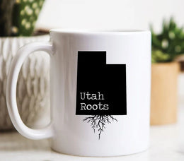 Utah Mug Utah Gift Utah Map Utah Coffee Mug UT Roots State Mug Utah Roots Mug State of Utah From Utah