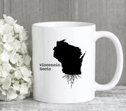 Wisconsin Mug Wisconsin Gift Wisconsin Map Wisconsin Coffee Mug WI State Mug Wisconsin State Roots Mug Wisconsin Roots
